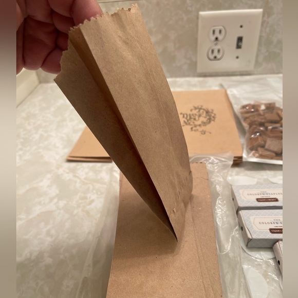 LOT of Craft Supplies colored staples, paperbag,party bag, sticker letter square - Picture 6 of 14